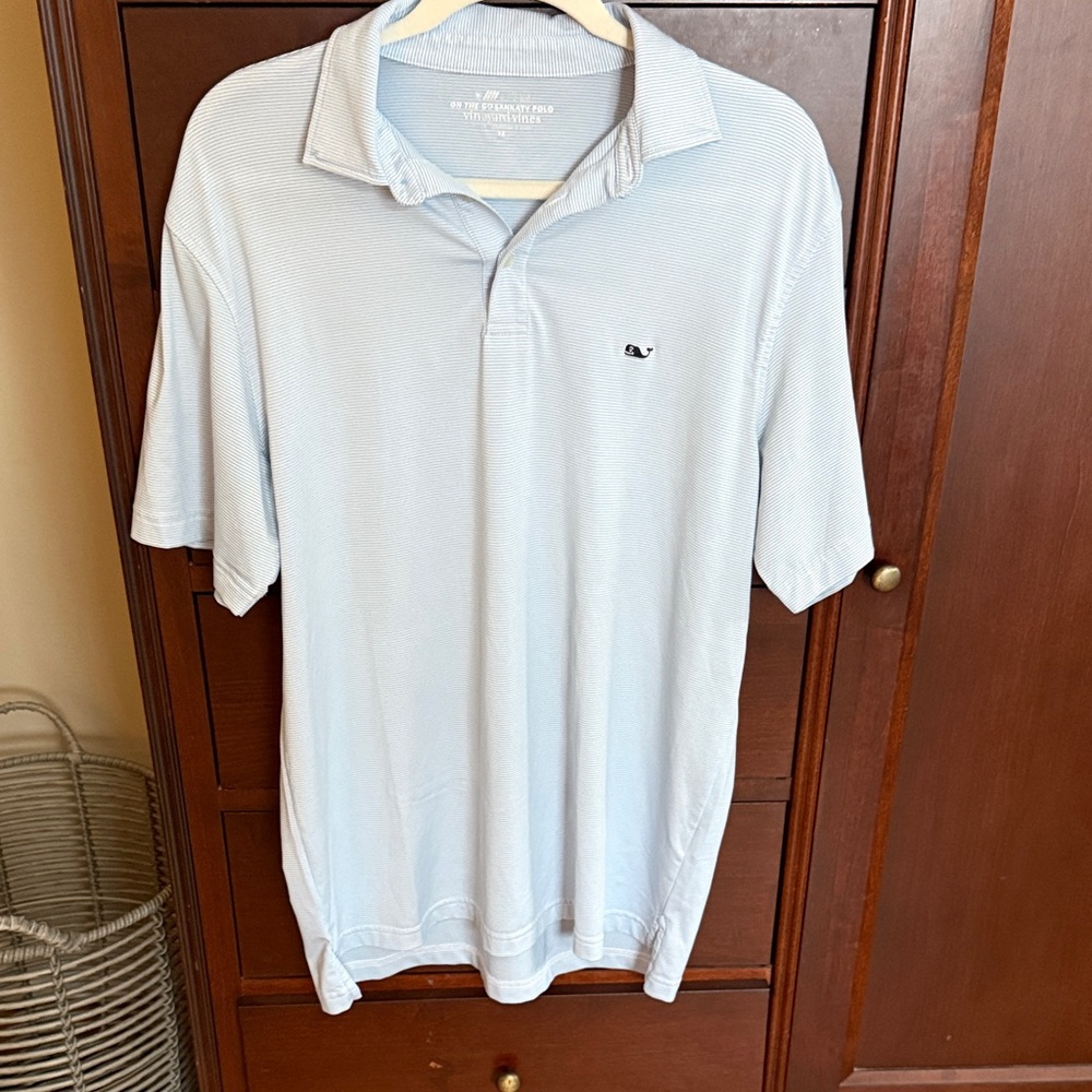 Vineyard Vines Soft Blue Polo Shirt